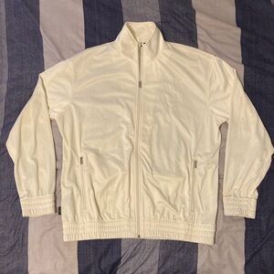 Sean John Mens Full Zip Track Jacket Sz XXL Cream Stylish